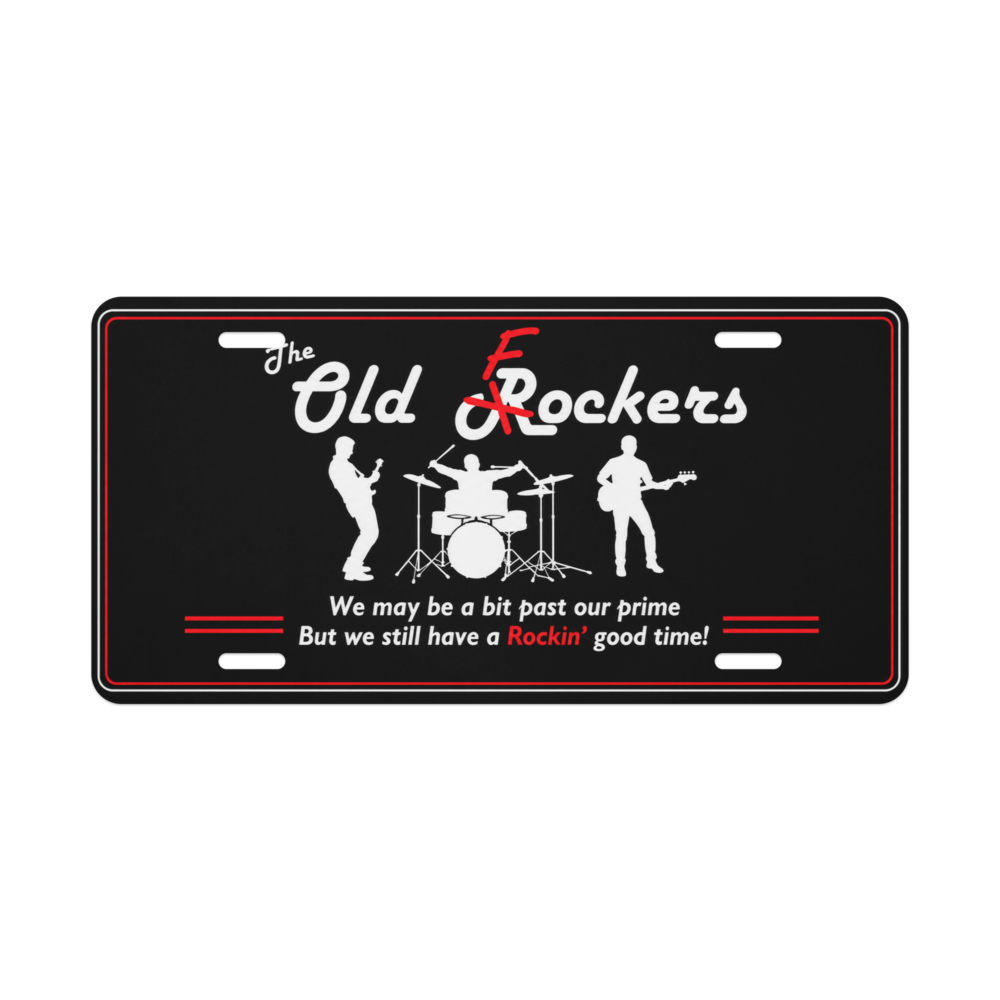 The Old Rockers Vanity Plate